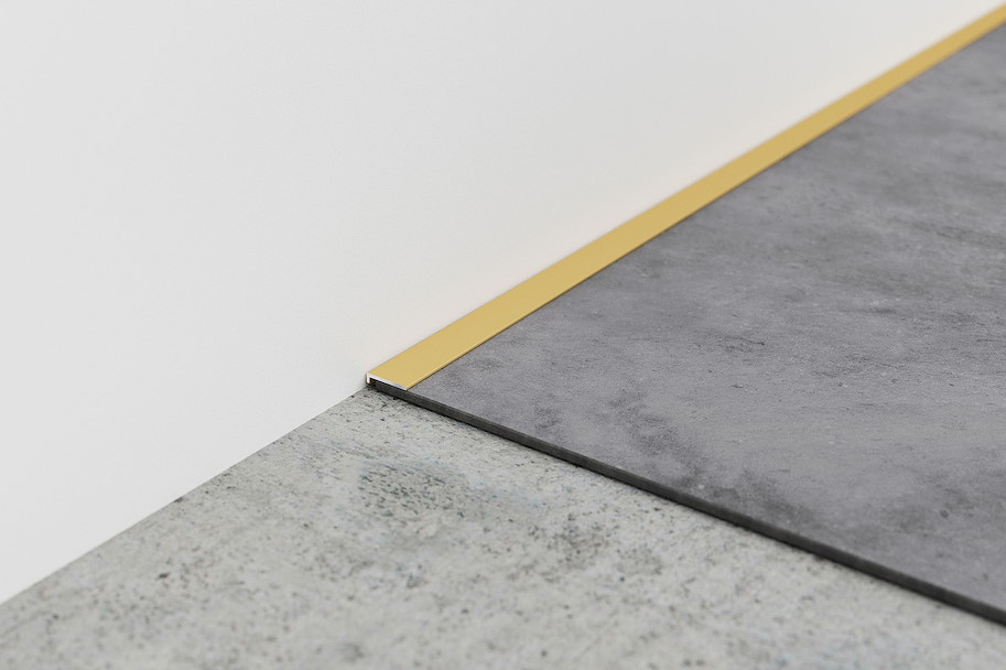 Minileiste AL16X2 Abschlussprofil Klebevinyl, Gold EV3