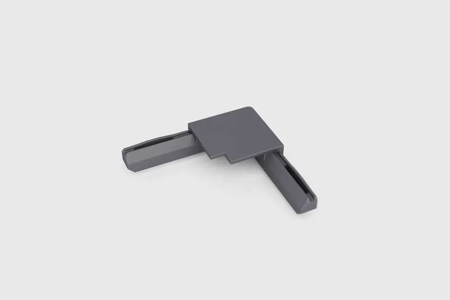 Minileiste I-CORNER für AL16X5, Anthrazit RAL 7016