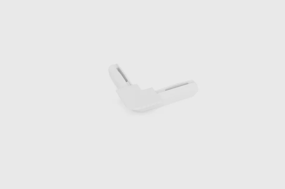 Minileiste O-CORNER für AL10X5, Weiss RAL 9016