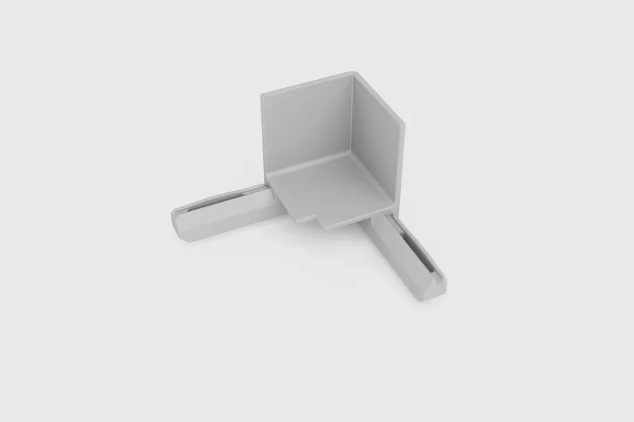 Minileiste I-CORNER für SL16X5, Silber EV16